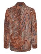 Classic Fit Paisley Crepe Shirt Patterned Lauren Ralph Lauren
