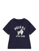 Logo Cotton Jersey Tee Navy Ralph Lauren Baby