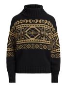 Fair Isle Wool-Blend Turtleneck Sweater Black Lauren Ralph Lauren