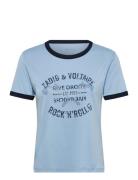 Woos Ico Blason Rdrg Strass Blue Zadig & Voltaire