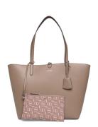 Faux Pebble Grain-Rvrsble Tote-Tte- Beige Lauren Ralph Lauren