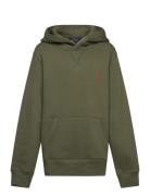 Fleece Hoodie Khaki Ralph Lauren Kids