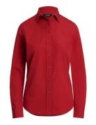 Featherweight Cotton Shirt Red Lauren Ralph Lauren