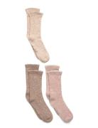 Wool Socks 3-Pack Patterned Minymo