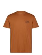 Ss Relaxed Logo Tee Brown Lee Jeans