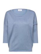 A2561, Milasz R-Neck Pullover Blue Saint Tropez
