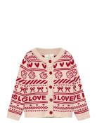 Tnstregina Jacquard Cardigan Cream The New