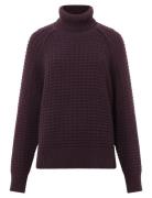 Keya Popcorn Ls High Nk Jumper Burgundy French Connection
