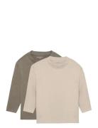 T-Shirt Ls Loose Fit Khaki Minymo