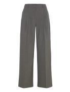 Pleated Wide Leg Trousers Grey Mango