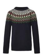 Fair Isle Sweater Navy FUB