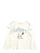 Snoopy Cotton T-Shirt Cream Mango