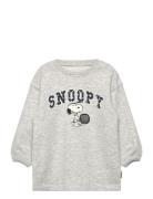 Snoopy Sweatshirt Dress Grey Mango