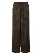 Pcjytta Mw Straight Satin Pants Wvn D2D Brown Pieces