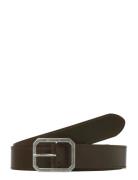 Jacsquare Leather Belt Styd Aw 25 Brown Jack & J S
