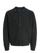 Joryork Knit Cardigan Polo Stydaw25 Grey Jack & J S