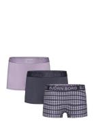 Cotton Stretch Boxer Shorts 3P Patterned Björn Borg