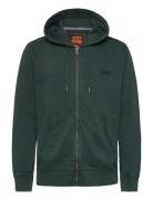 Essential Logo Washed Ziphood Green Superdry