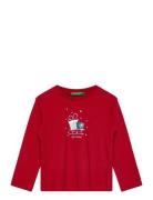 T-Shirt L/S Red United Colors Of Benetton