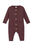Jumpsuit - Knitted Burgundy CeLaVi