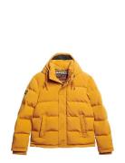 Everest Short Hooded Puffer Yellow Superdry