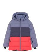 Ski Jacket -Quilt & Colorblock Grey Color Kids