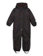 Snow Suit Aop Brown Minymo