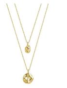 Kaia Duo Necklace Silver Gold Bud To Rose
