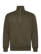 Half Zip Sweat Khaki Lindbergh