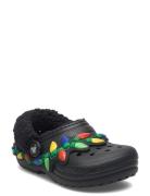 Clsc Lined Holiday Lights Cgk Black Crocs