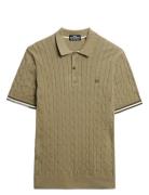 Knitted Texture S/S Polo Green Superdry