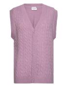 Lambswool Button Slipover Pink Lindbergh