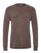 Long Sleeve Thermal Crew Brown Hollister