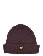 Brim Beanie Burgundy Lyle & Scott