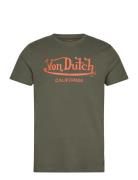 Von Dutch Wordmark - Tshirt Khaki Von Dutch