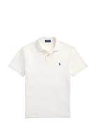 The Iconic Mesh Polo Shirt Cream Polo Ralph Lauren