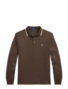 Custom Slim Fit Soft Cotton Polo Shirt Brown Polo Ralph Lauren
