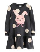 Dress Aop And Pile Applique Grey Lindex