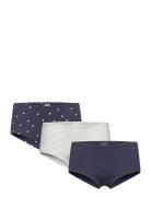 Panty Hipster 3P Hearts Dog Navy Lindex