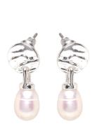 Heat Freshwater Pearl Earrings Silver-Plated Silver Pilgrim