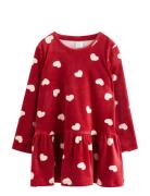 Kjole I Velour Red Lindex