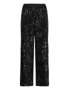 Kcnicoleen Sequin Pants Black Kaffe Curve