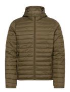 Hmlred Quilted Hood Jacket Khaki Hummel