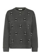 Kincentiw Melange Deco Blouse Grey InWear