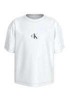 Ck Logo Boxy T-Shirt White Calvin Klein