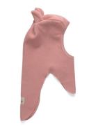 Balaclava Ears Cotton Fleece Pink Huttelihut
