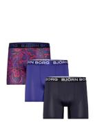 Sports Microfiber Boxer 3P Patterned Björn Borg