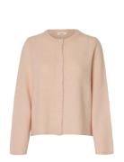 Slflulu New Ls Knit Cardigan Noos Pink Selected