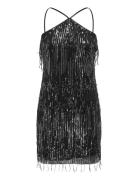 Onlspacy Sl Halterneck Sequins Dress Wvn Black ONLY