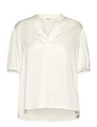 Slflaurina 2/4 Sleeve Top Ex Cream Selected